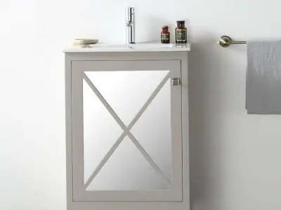 Ternes Single Vanity Set - 3 Colour 3D model