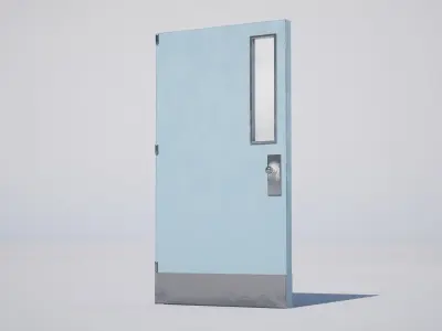 Interior Door Low-poly 3D model