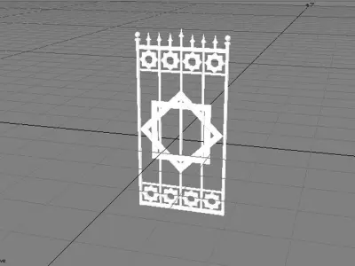 Steel Gate Type 6 3D model