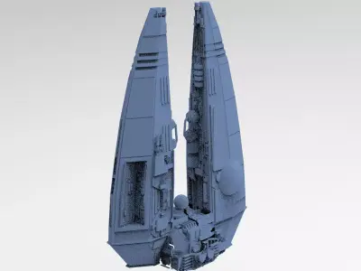 Wraith Interceptor architecture 6 3D model
