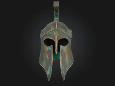 Ancient Warriors Helm  Relic of a Forgotten Champion 3D model