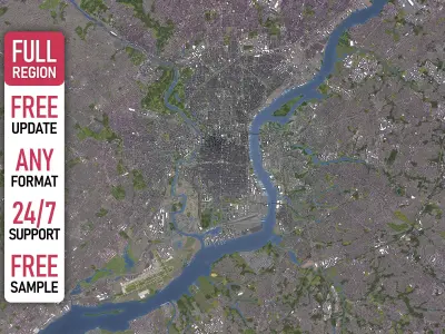 Philadelphia - Metropolitan Area 3D Model Pack