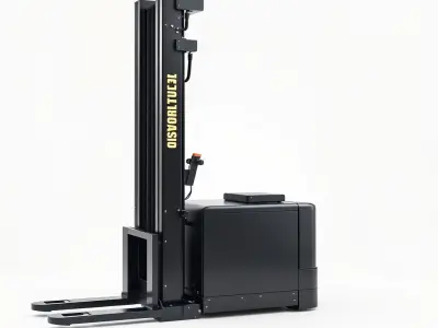 Electric Forklift Model Pack for Industrial Use Low-poly 3D model