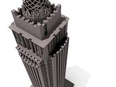 Detailed Office Tower 3D model