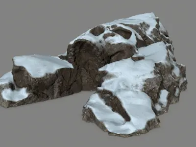 Skull Cave Low-poly 3D model