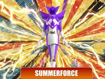 Origa Purple - Original Sentai Origaranger 3D model