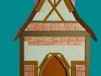 Stylized House Free 3D model