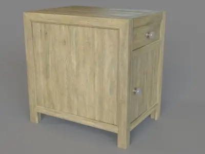 Living Room Surfrider Chairside Chest 3D model