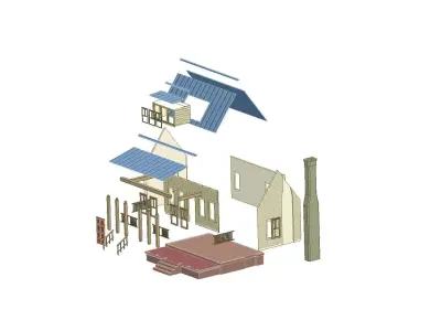 House 3D print model plans 3D print model