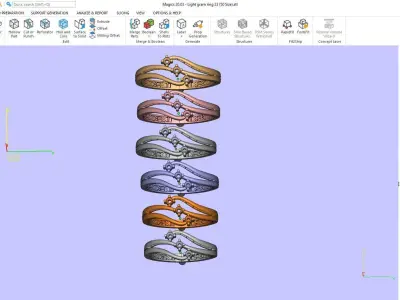 Women Wedding Engagement Ring 23 3D print model