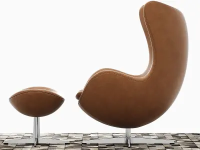  Egg lounge chair  3D model