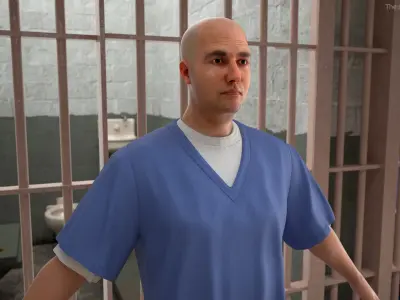  Prisoner in Blue Uniform Rigged 