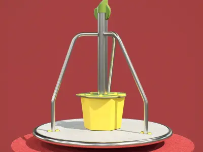 kids playground THE DIZZY ROUNDABOUT JIN-0532 3D model