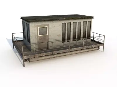 security booth Free low-poly 3D model