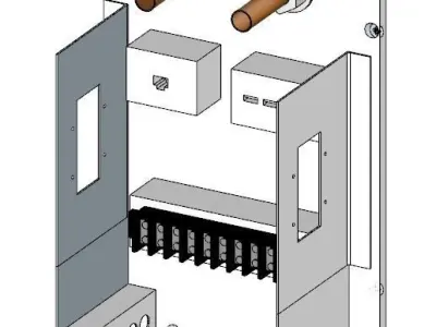 RF Shield cabinet 800x1000x2200mm 3D model
