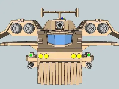 6mm and 8mm ThunderSquak Dropship 3D print model