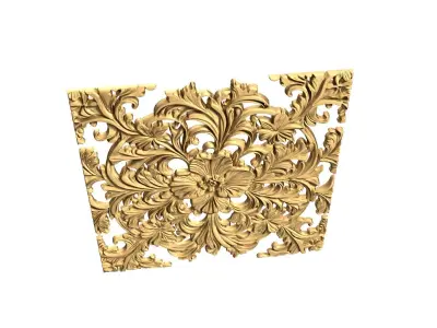 Classic decor set  ornament wall mural 52 3D print model purchase