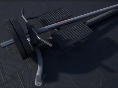 Tbar Row  Low-poly 3D model