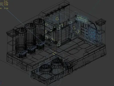 Sci Fi Building-Science Academy 04 3D model