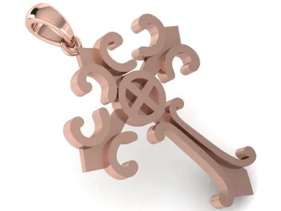 CROSS PENDANT CR30 3D print model