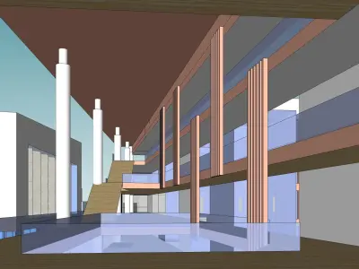 Sketchup School and University S4 3D model