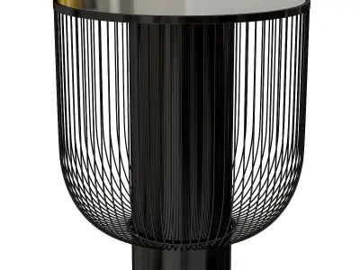 Nordic style wrought iron coffee tables for home 3D model