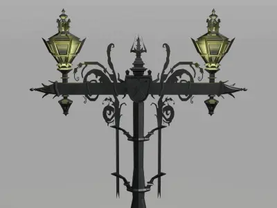 Street Lamp  Low-poly 3D model