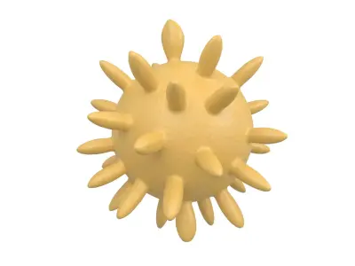 Virus v4 008 Low-poly 3D model