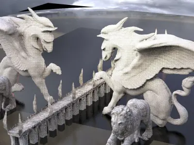 Palace of Pegasus Kitbash 2 3D model