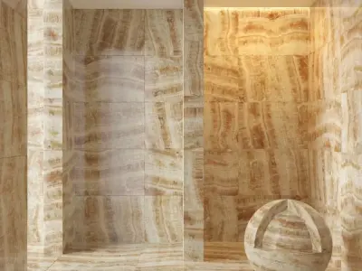 Marble wall 12 3D model
