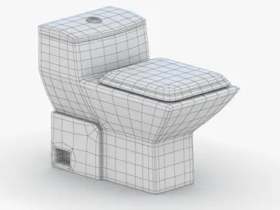 1530 - Toilet Low-poly 3D model