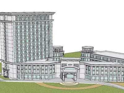 vacation spot-Resort-Fashion Leisure Hotel-0182 3D model