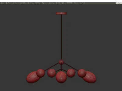 Arteriors Panella Chandelier Low-poly 3D model