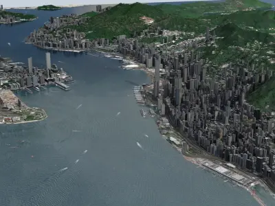 Hong Kong City 3D model