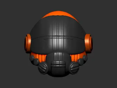 helmet high poly sculpt 3d printable ver 7 3D model 3D model 93