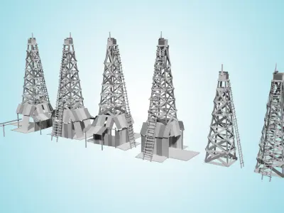Oil Field A 3D model