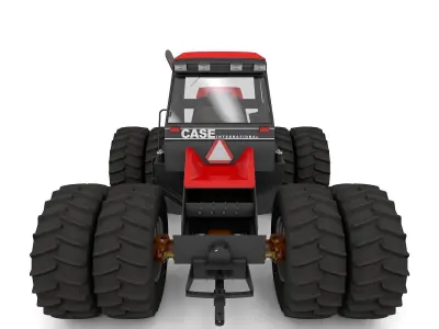 JI Case 4994 1984 Tractor Red Version 3D model