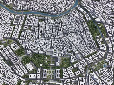 Vienna Low-poly 3D model