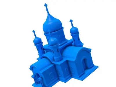 castle -  castle stl -  church -  church stl -  gothic church  3D print model