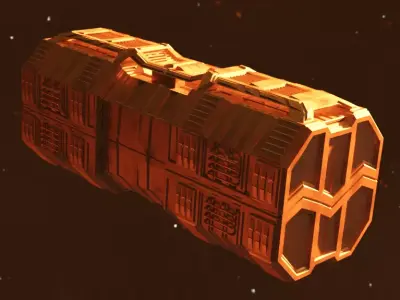 Sci-Fi Space Container  3D model
