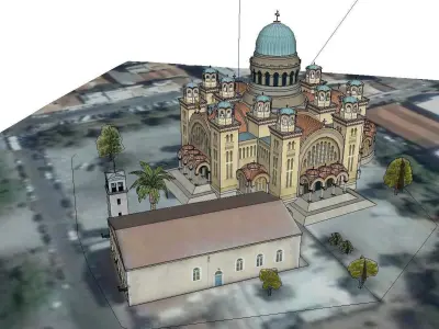 Architecture-Religion-God-Culture-Temple-016 ornate church 3D model