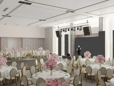 Resident Hotel Ballroom Almaty 3D model