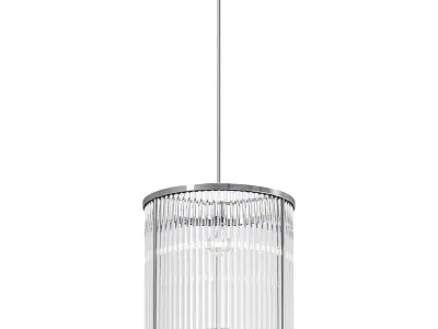 Chandelier Glass Drum by Romatti Silver 3D model