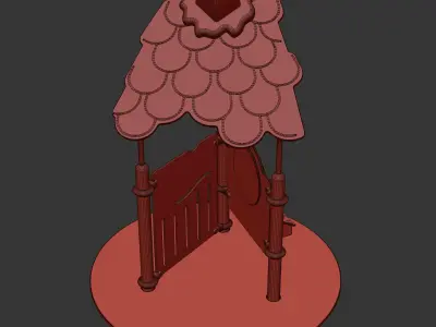 kids playground PICCOLO MAISONNETTE 1 CARTOON JPX-0032 3D model