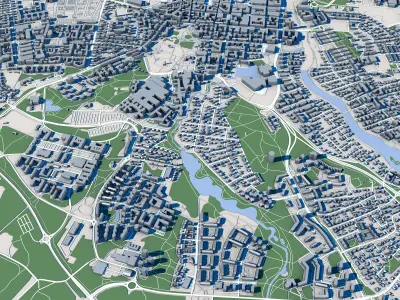 Linkoping City Sweden 3D model