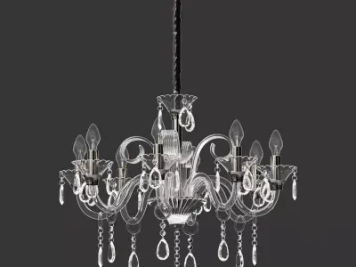 Ideal Lux NEGRESCO 8-Flg Kristallglas Kronleuchter 141053 3D model