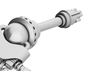 Robot hand Low-poly 3D model