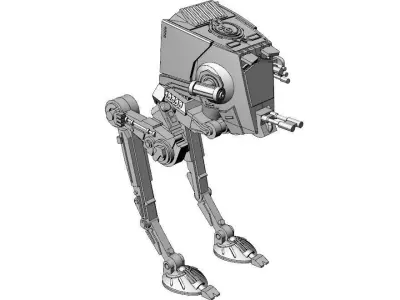 AT-ST vehicle Star Wars 3D model
