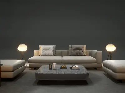 DH STUDIO Furniture Collection 05 Low-poly 3D model