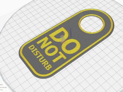 DO NOT DISTURB SIGN 3D print model